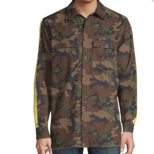 Mens Camo Lightweight Cotton Jacket 